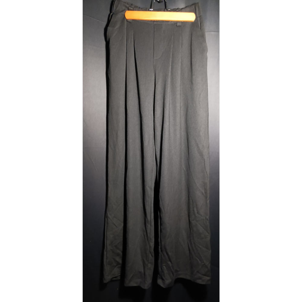 Halara Women’s Small Tall Black Waffle Knit Flare Office Work Pants NWT